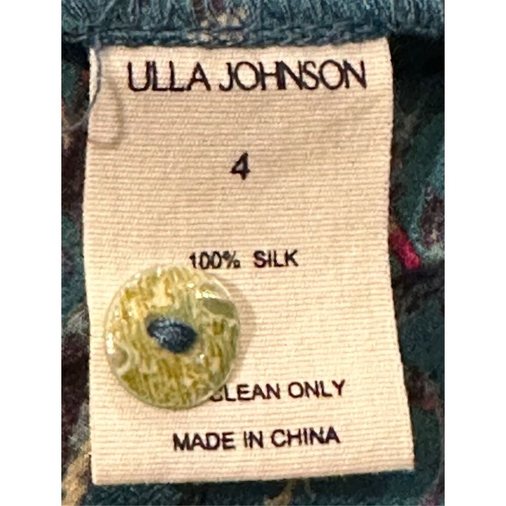 ULLA JOHNSON Ilaria Silk Dress in Bluette NWT Size 4 - Picture 11 of 11
